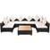 vidaXL 42751 Loungeset, 1 Bord inkl. 6 Soffor