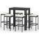 vidaXL 3064784 Conjunto de Bar Exterior, 1 Mesa incl. 6 Sillas