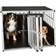 tectake Dog Cage Double with Sloping Back with Partition 104x69cm