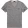 Superdry Classic Made of Organic Cotton with A V-Neck T-shirt - Stone Gray Feeder