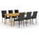 vidaXL 3067877 Juego de comedor de patio, 1 Mesa incl. 6 Sillas