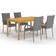 vidaXL 3067783 Matgrupp, 1 Bord inkl. 4 Stolar