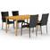 vidaXL 3067783 Matgrupp, 1 Bord inkl. 4 Stolar