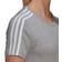 Adidas Essentials Slim 3-Stripes T-Shirt - Medium Grey Heather/White Female