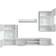 vidaXL 243864 TV-bänk 240x195cm 5st