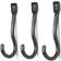 Ferm Living Curvature Koukku 3-pack Musta Messinki