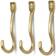 Ferm Living Curvature Koukku 3-pack Messinki
