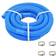 vidaXL Pool Hose with Clamps 38mm 6m