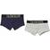 Calvin Klein Boy's Intense Power Trunks 2-pack - Grey Heather/ Blue Shadow (B70B700122)