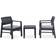 vidaXL 315855 Loungeset, 1 Bord inkl. 2 Stolar
