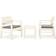 vidaXL 315855 Loungeset, 1 Bord inkl. 2 Stolar