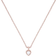 Ted Baker Hannela Heart Pendant Necklace - Rose Gold/Transparent