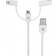 Manhattan USB A-USB Micro B/Lightning/USB C 1m