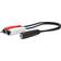 VivoLink 3.5mm-2RCA M-F 0.2m