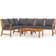 vidaXL 3057773 Loungesæt, 1 borde inkl. 4 sofaer