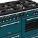 Stoves Richmond Deluxe S1000G Kingfisher Teal Blue