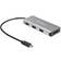 StarTech StarTech.com 3Pt USB-C -keskittimen SD-kortinlukijalla 10 Gbps 3x USB-A ja 1x USB-C keskittimenä 3 porttia USB hub 3 porttia Harmaa