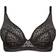 Figleaves Pimlico Sheer Leopard Bra - Black