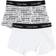 Calvin Klein Boy's Logomania Trunks 2-pack - White PR/White (B70B792003-101)