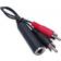 EXC 2RCA-6.3mm M-F Adapter 0.1m