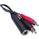 EXC 2RCA-6.3mm M-F Adapter 0.1m