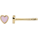 Stine A Petit Love Heart Earring - Gold/Light Pink