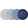 Denby Studio Blue Medium Coupe Flat tallrik 21cm 4st