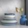 Denby Studio Blue Medium Coupe Flad tallerken 21cm 4stk