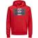 Jack & Jones Logotypredd Hoodie - Red/True Red