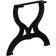 vidaXL 245433 Black Table Leg 42cm 2pcs