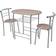 vidaXL Breakfast Bar Dining Set 53x80cm 3pcs