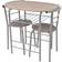 vidaXL Breakfast Bar Dining Set 53x80cm 3pcs