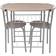 vidaXL Breakfast Bar Dining Set 53x80cm 3pcs