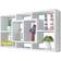 vidaXL Floating 8 Compartments Vägghylla 85cm