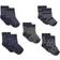 Minymo Strumpor 5-pack - Dark Grey Melange (5079-131)