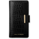 iDeal of Sweden Cora Phone Wallet Jet Black Croco