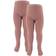 Name It Rib Tights 2-pack - Pink/Woodrose (13192399)