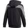 adidas Kid's 3-Stripes Doubleknit Full-Zip Hoodie - Black/White