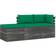 vidaXL 3063738 Loungesett, Bord inkl. 2 Soffor