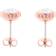 Ted Baker Boucles oreilles Femme TBJ1084-24-02 Transparent, Doré rose