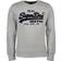 Superdry Vintage Logo Crew Neck Chenille Sweatshirt - Heather Gray