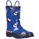 Regatta Kid's Minnow Printed Wellington Boots - Shark Nautical Blue