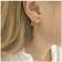 Stine A Petit Love Heart Earring - Gold/Light Pink