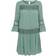 Only Robe Courte Col Rond Manches 3/4 Au-dessus du Genou Vert - Vert