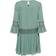 Only Robe Courte Col Rond Manches 3/4 Au-dessus du Genou Vert - Vert