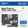 Brother Laminated Label Tape Black on White