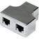 MicroConnect RJ45-2RJ45 M-F Adapter