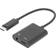 Digitus USB C-USB C/3.5mm M-F 0.2m