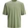 Jack & Jones Boxy Fit Cotton T-shirt - Green/Sea Spray