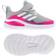 Adidas Infant FortaRun Elastic Lace Top Strap - Grey Two/Cloud White/Shock Pink